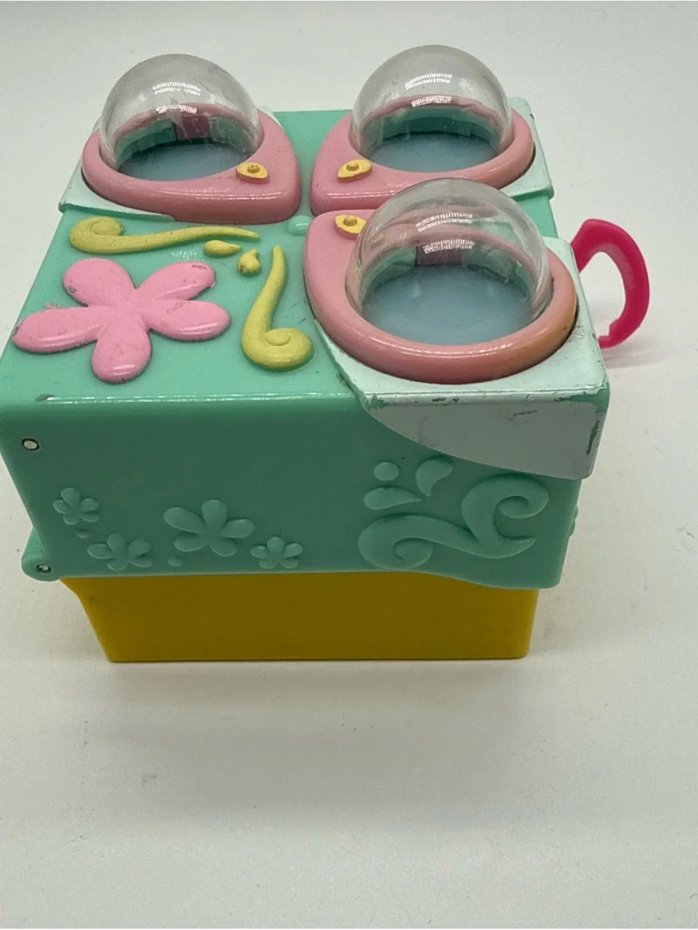 2006 LPS Littlest Pet Shop Teeniest Tiniest Bunny Play Set Pop Up Keychain Green